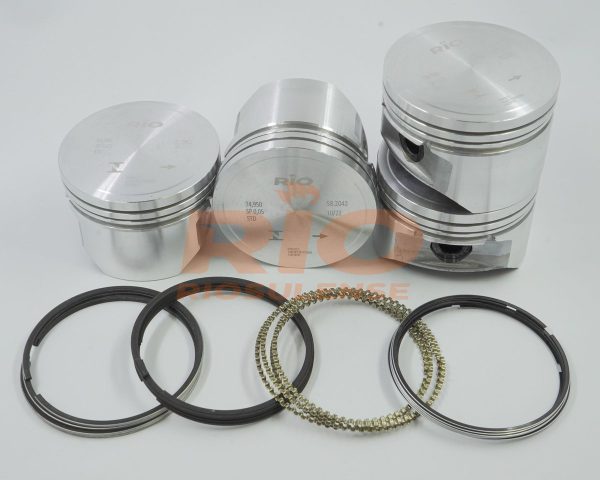 PISTÃO COM ANÉIS 206 1.4 8V TU3JP FLEX 80-82cv - STD